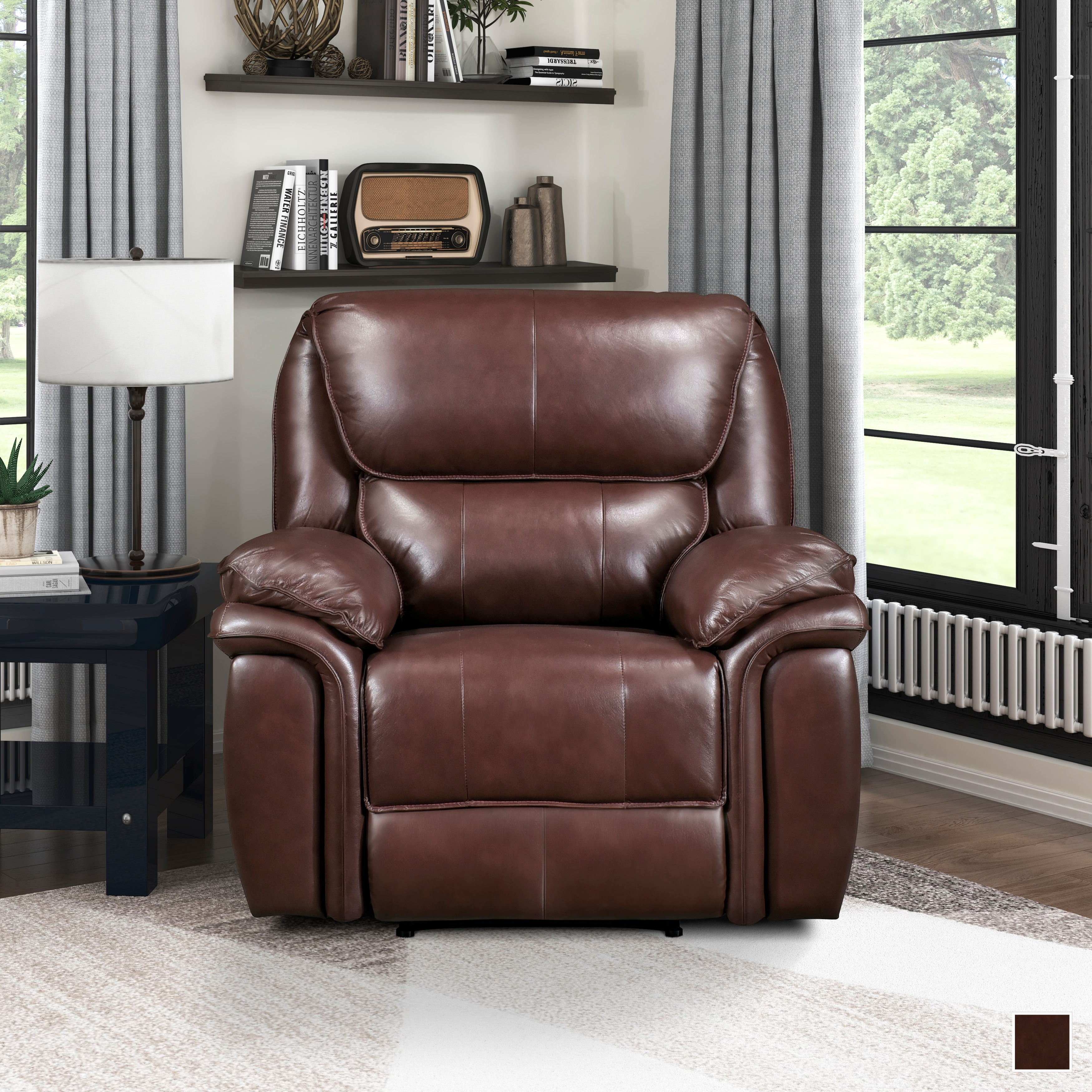 Palermo leather swivel on sale glider recliner