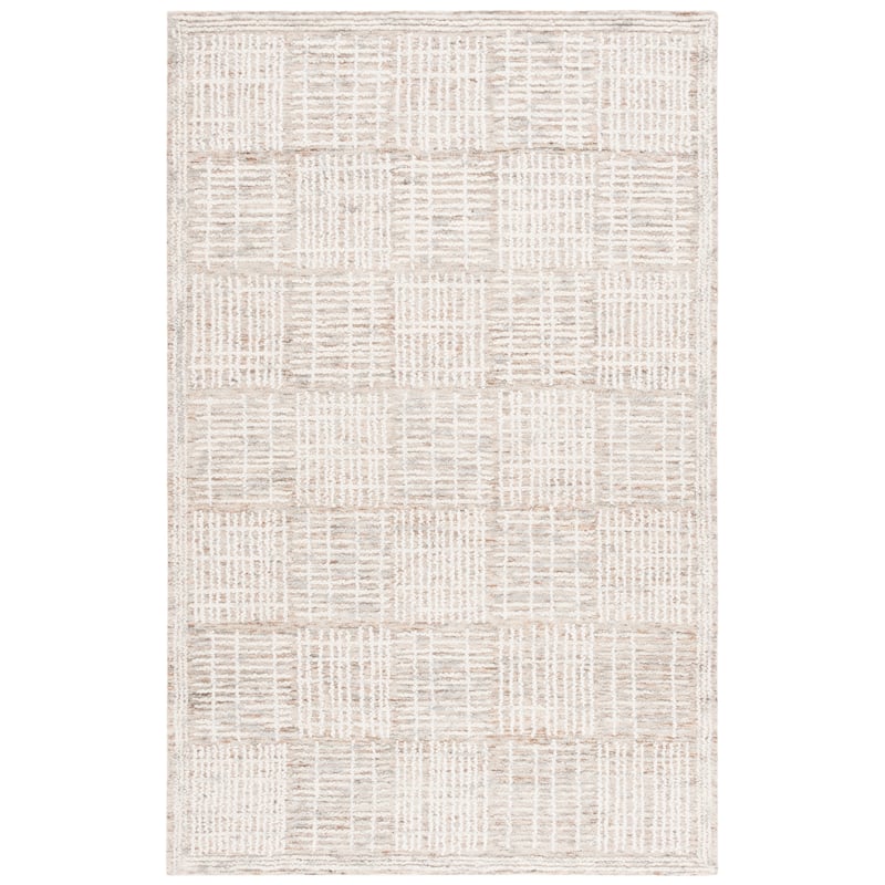 SAFAVIEH Handmade Abstract Anoek Checkered Wool Rug