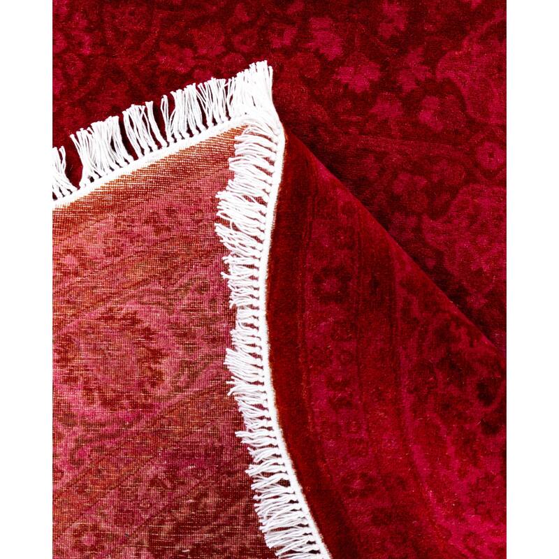 Overdyed One-of-a-Kind Hand-Knotted Area Rug - Purple - 5' 1" x 7' 7"