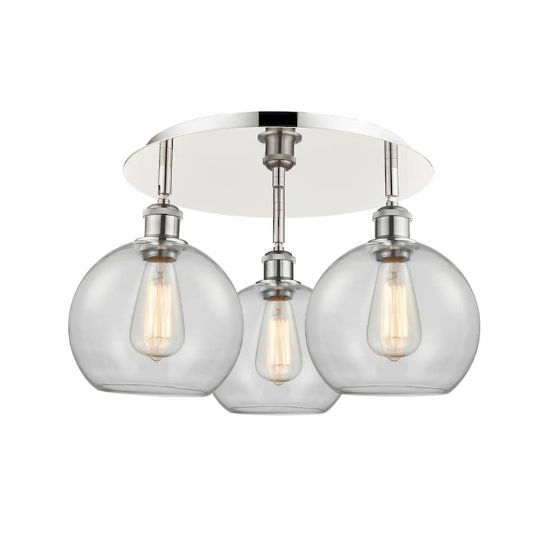 Innovations Lighting Athens - 3 Light 20" Flush Mount
