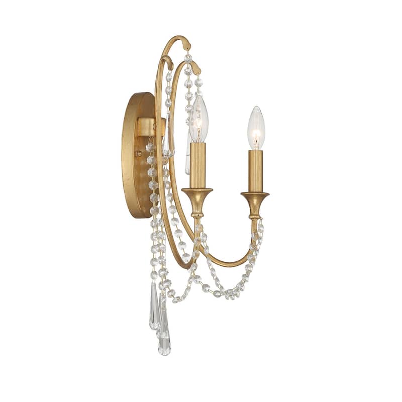 Crystorama Lighting Group Arcadia 2 Light 21" Tall Wall Sconce
