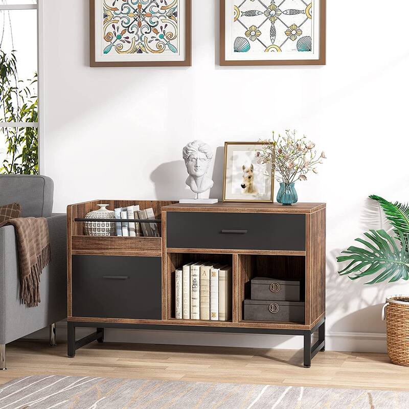 Lateral File Cabine with 2 Drawers for Home Office