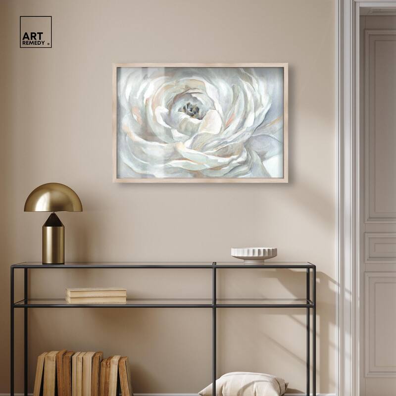 Powdery Peony Shadowbox by Art Remedy