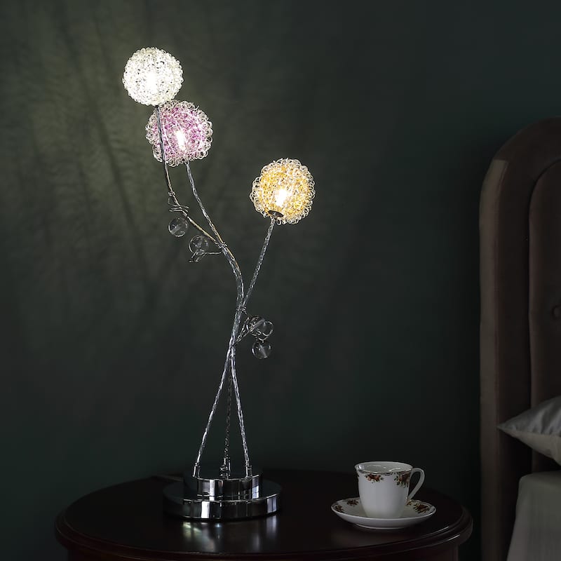28 In 3 Aluminum LED Zeus Metal Table Lamp - N/A
