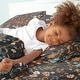 preview thumbnail 3 of 2, Sweet Jojo Designs Boho Wildflower Vintage Floral Girl 4p Queen Sheet Set Black Orange Teal Bohemian Farmhouse Cottagecore Leaf