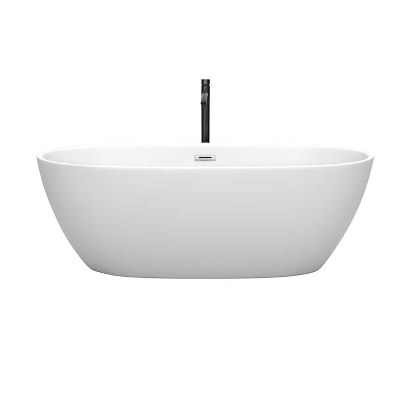 Wyndham Collection Juno 67" Free Standing Acrylic Soaking Tub with