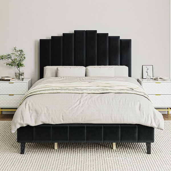 【数量限定】 Tufted and Legs Center Sturdy with Bed Platform Upholstered 小物