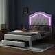 preview thumbnail 66 of 74, Upholstered platform bed