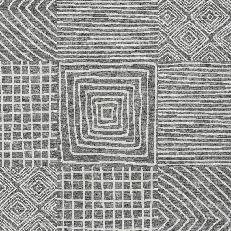 HomeRoots Geometric Transitional Rectangle Outdoor Rug