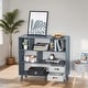 preview thumbnail 3 of 10, 3-Tier Floor Standing Child Bookcase Open Shelves Cabinet with Drawers