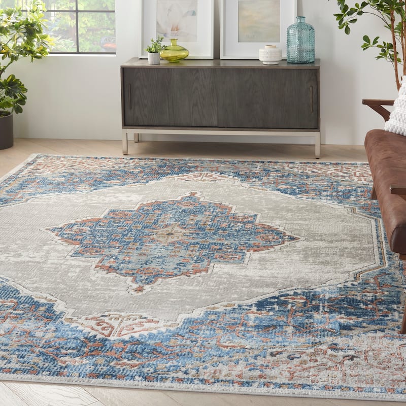 Nourison Concerto Vintage Persian Center Medallion Area Rug