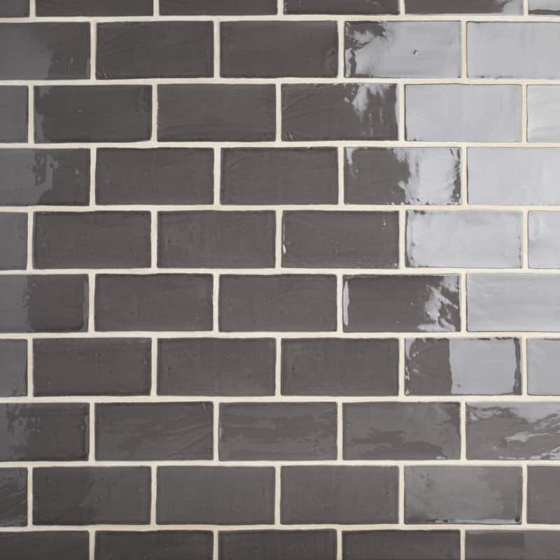 Merola Tile Chester Grafito 3" x 6" Ceramic Wall Tile