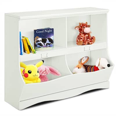 Costway Kids Storage Unit Bookshelf Bookcase Toy Organizer Bookshelf