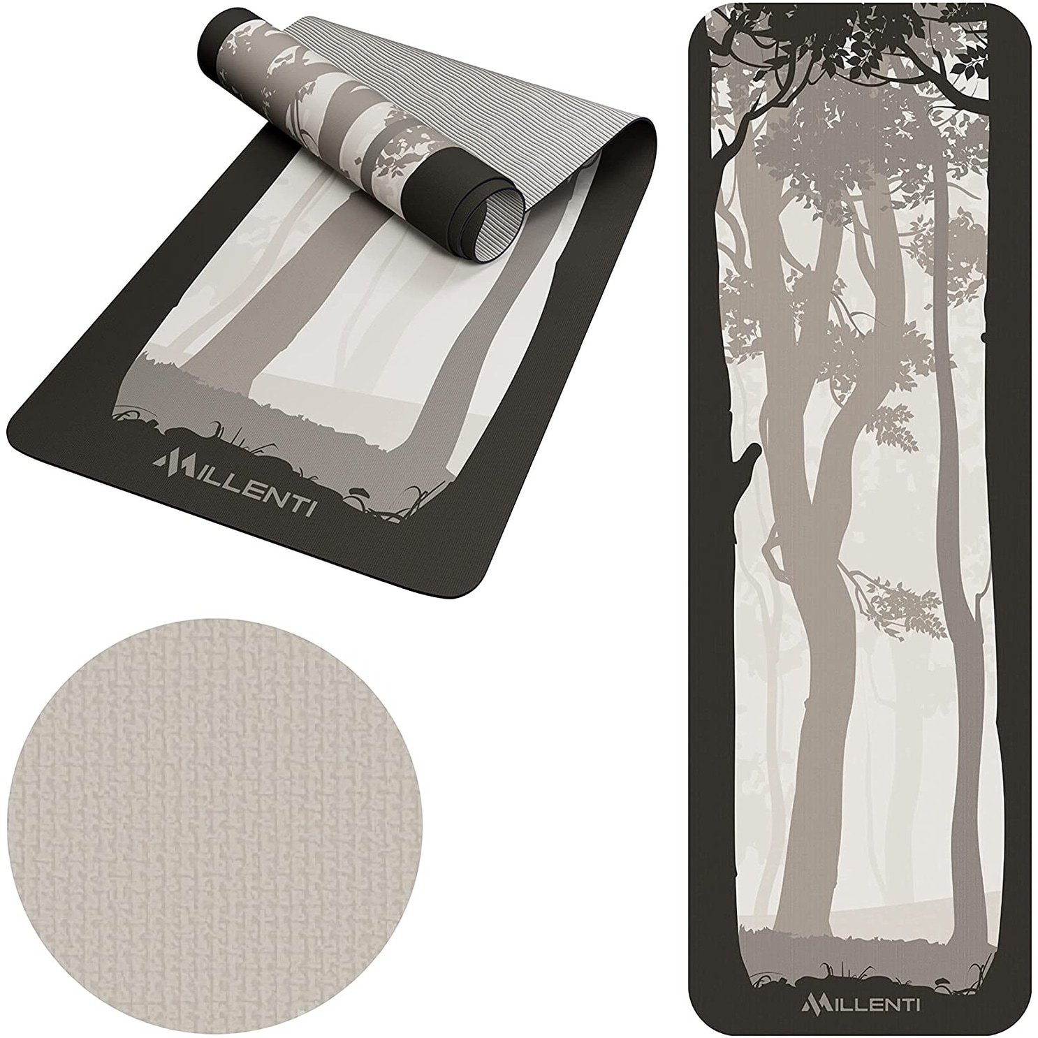Millenti Yoga Mat, 6mm Thick Suede & TPE Texture Material - Bed Bath &  Beyond - 35803308