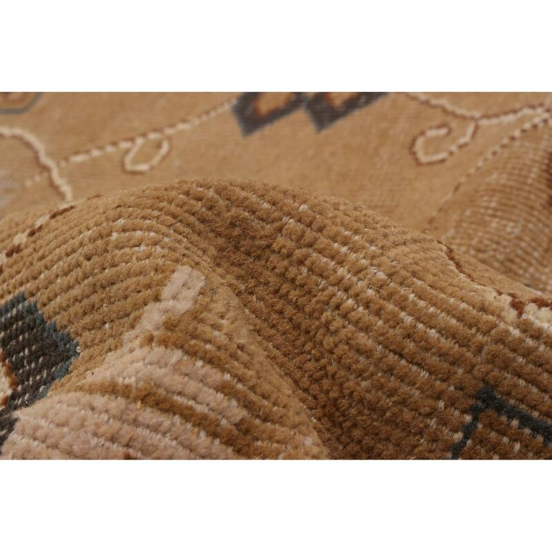 ECARPETGALLERY Hand-knotted Jules Serapi Brown Wool Rug - 8'10 x 11'10