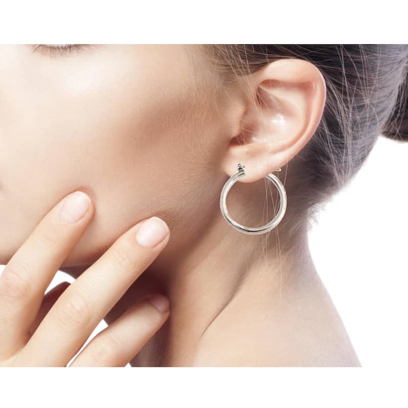 NOVICA Handmade Sterling Silver 'Moonlit Goddess' Hoop Earrings (Indonesia)