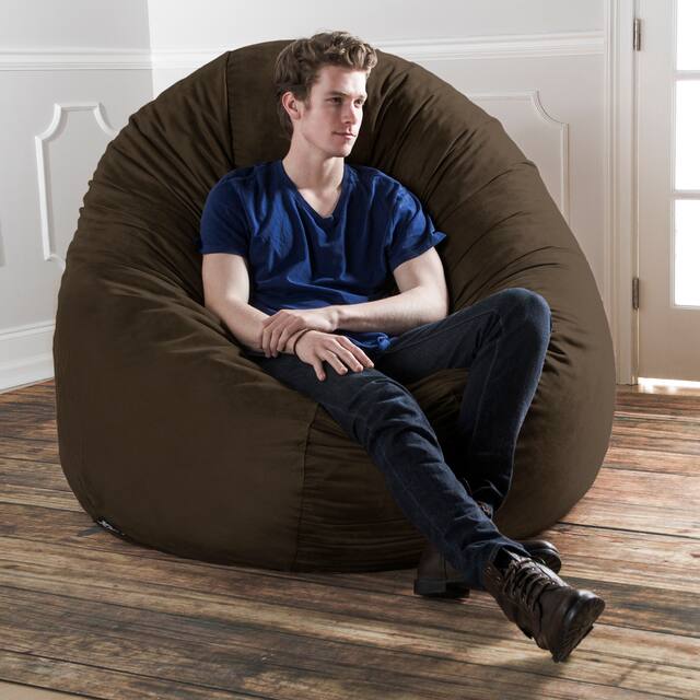 Jaxx 6' Cocoon Bean Bag Sofa Overstock 6300627