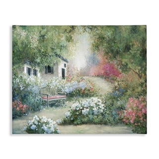 Stupell Charming Cottage Garden Path Canvas Wall Art Design By Carol ...