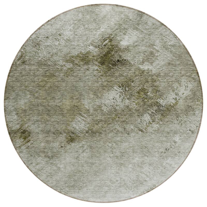 Machine Washable Indoor/ Outdoor Chantille Abstract Watercolor Rug