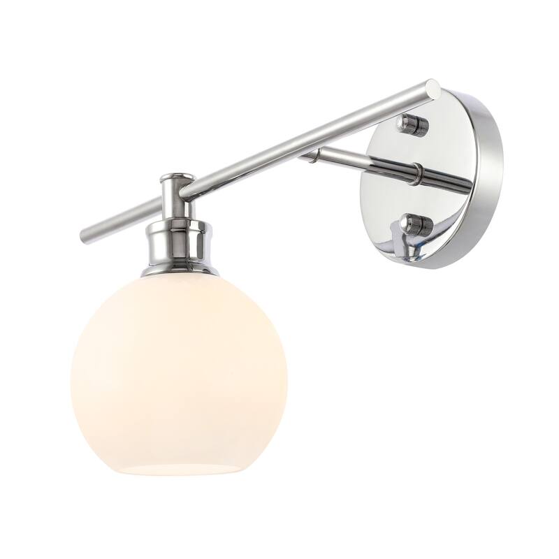 Collins 1-Light Glass Left Wall Sconce - 14.7/9.8 - 14.7/9.8