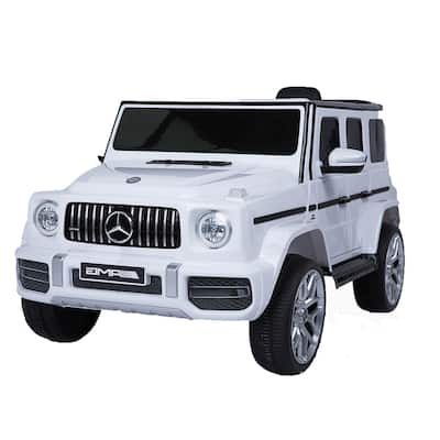 Mercedes-Benz G63 12V Kids Electric Ride-On Car with Remote Control, MP3 Player, LED Lights, Spring Suspension & Seat Belt