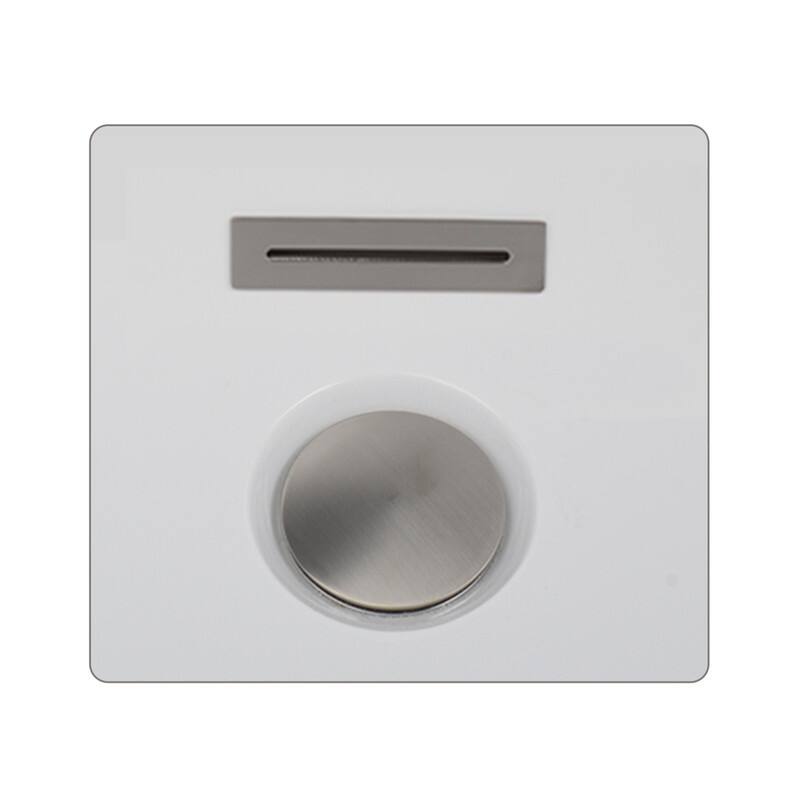 Vanity Art 58.5" X 32.3" White Acrylic Freestanding Bathtub
