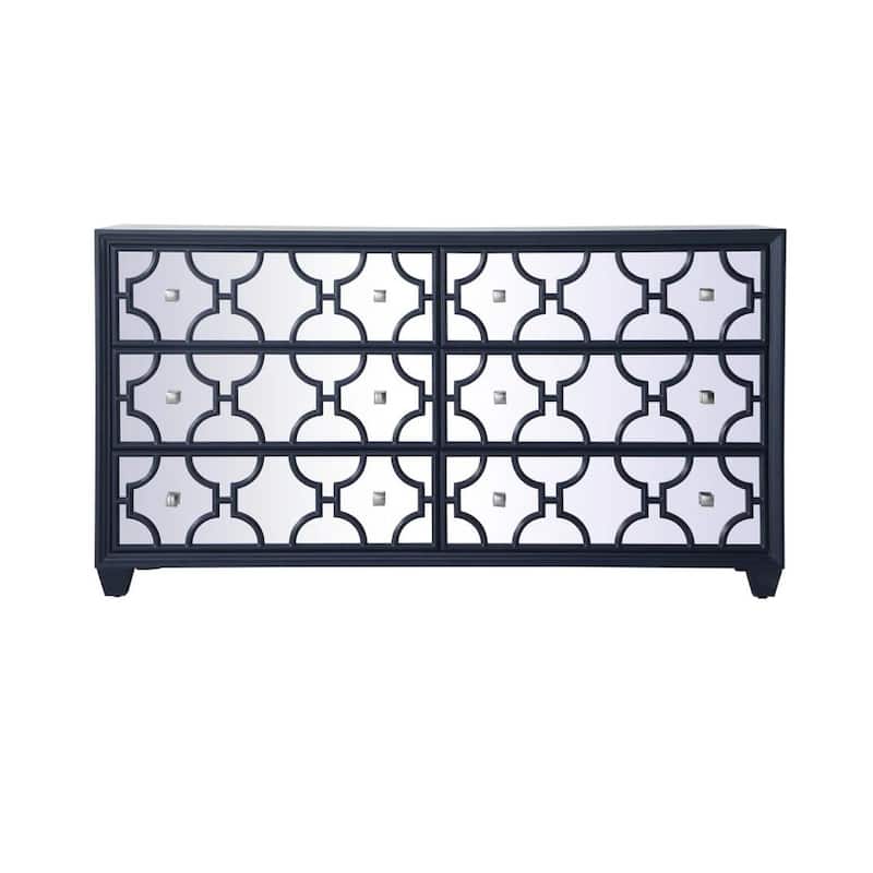 6-Drawer 64" Double Dresser