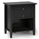 preview thumbnail 41 of 54, WYNDENHALL Norfolk 24 inch Wide Transitional Bedside Nightstand Table - 24 Inches wide