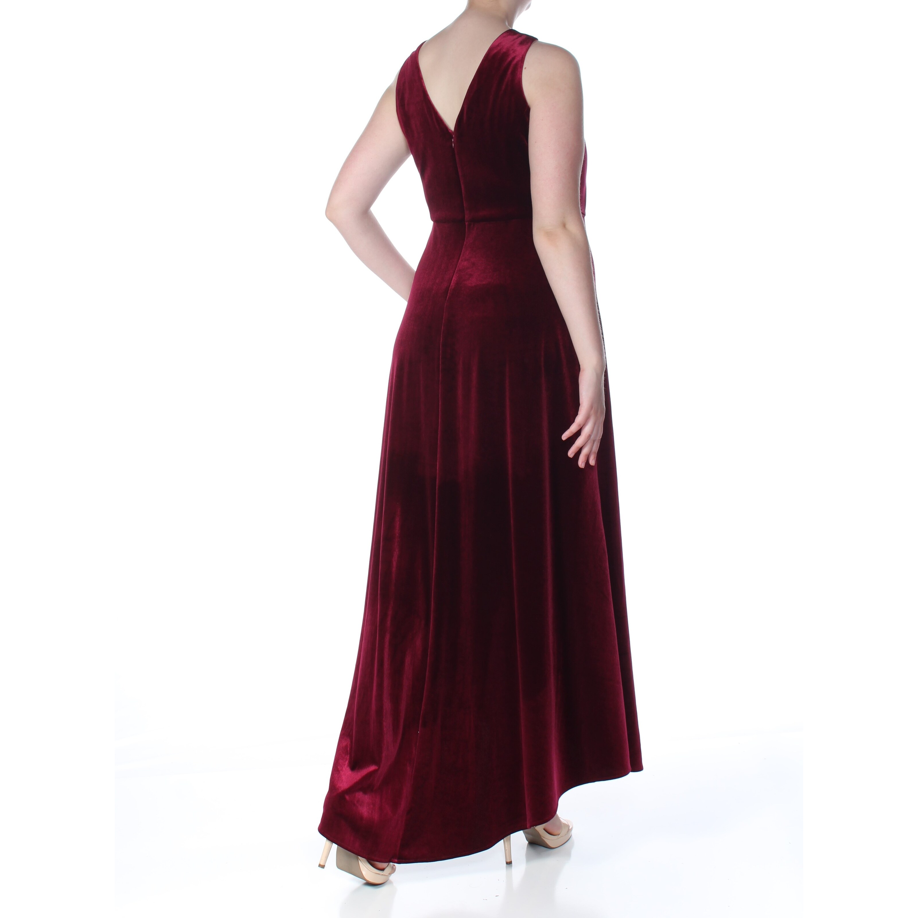 burgundy dress size 22