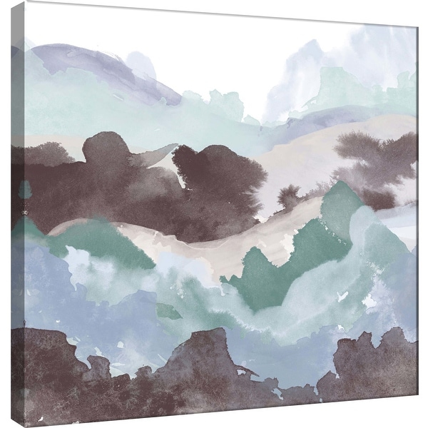 PTM Images 9-100488 PTM Canvas Collection 12" x 12" - "Layers of Winter B" Giclee Mountains Art Print on Canvas