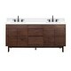 preview thumbnail 31 of 34, Avanity Carina Bathroom Vanity in Coffee Teak with White Engineered Stone Top