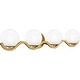preview thumbnail 3 of 6, Spherical 4-Light Aged Brass Bath Light