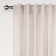 preview thumbnail 25 of 34, Linen Texture Double Ruffle Semi-sheer Curtain Pair(2 panels)