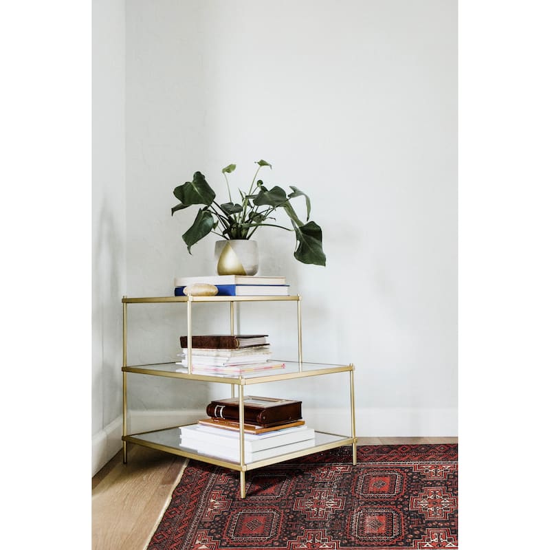 ECARPETGALLERY Hand-knotted Baluch Dark Navy Wool Rug - 3'6 x 7'6