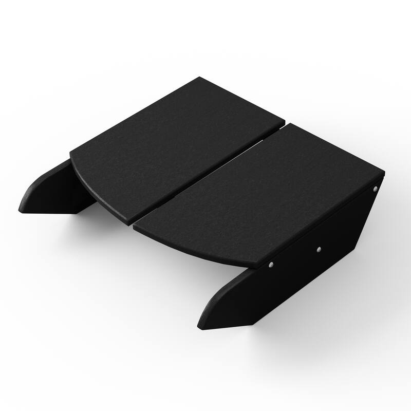 Coastin Modern Poly Adirondack Chair With Ottoman