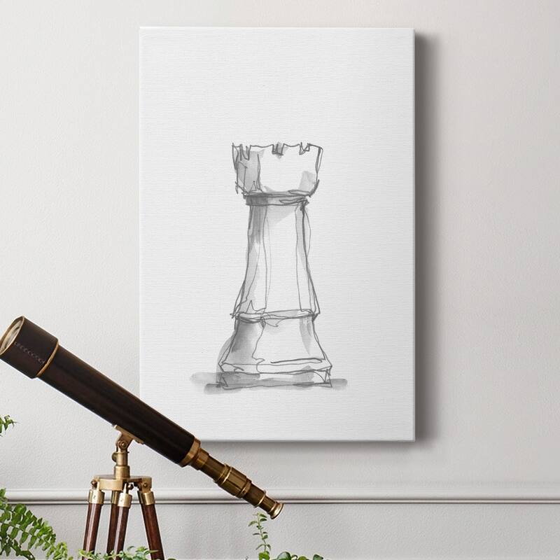 Chess Piece Study V Premium Gallery Wrapped Canvas - Ready to Hang