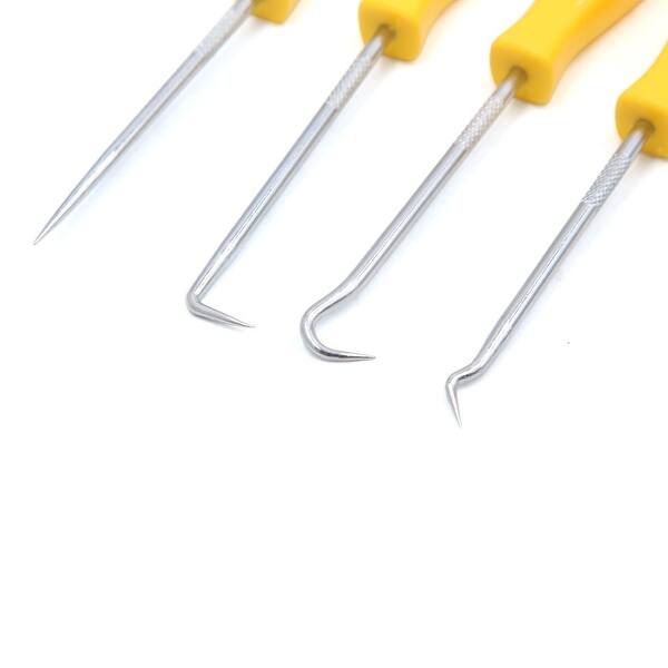 4pcs Mini Precision Pick Hook Set O Ring Oil Seal Gasket Puller Remover Tool Kit Overstock 4pcs Mini Precision Pick Hook Set O Ring Oil Seal Gasket Puller Remover Tool Kit Overstock