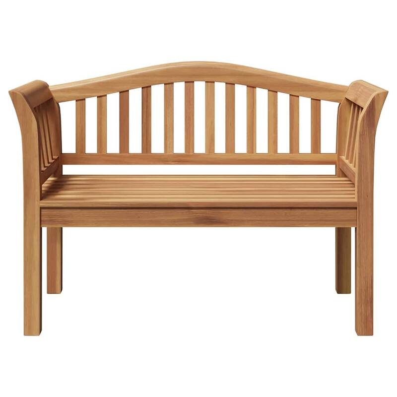 vidaXL Garden Bench Brown 120 x 53.5 x 85 cm Solid teak wood - 47.2 x 21.1 x 33.5