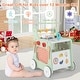 preview thumbnail 6 of 8, Costway 6-in-1 Baby Push Walker Wooden Strollers Learning Activity - See Details