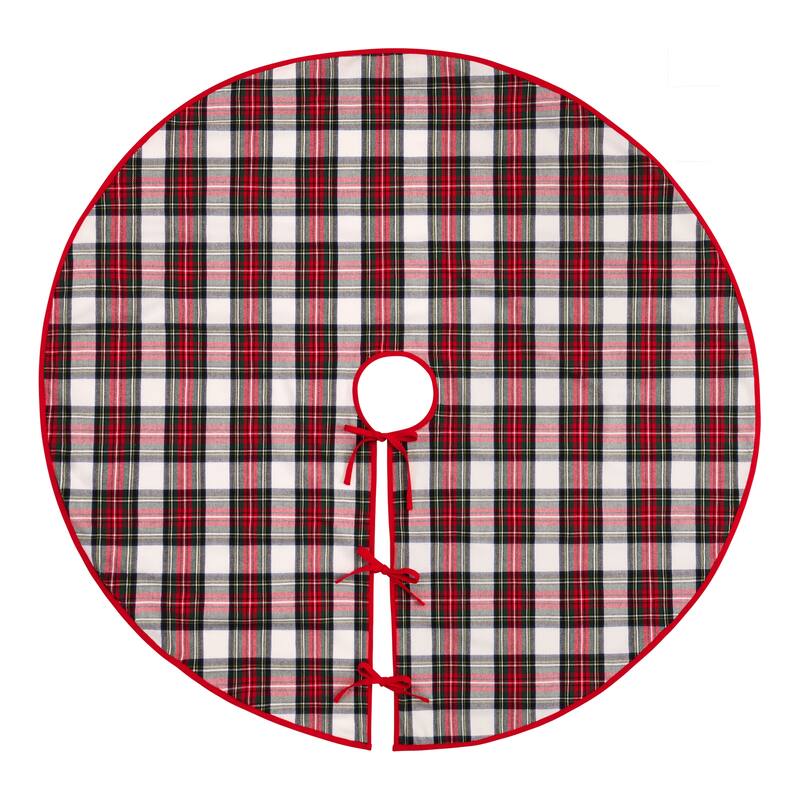 Christmas Classic Holiday Plaid Tree Skirt - 48"x48"