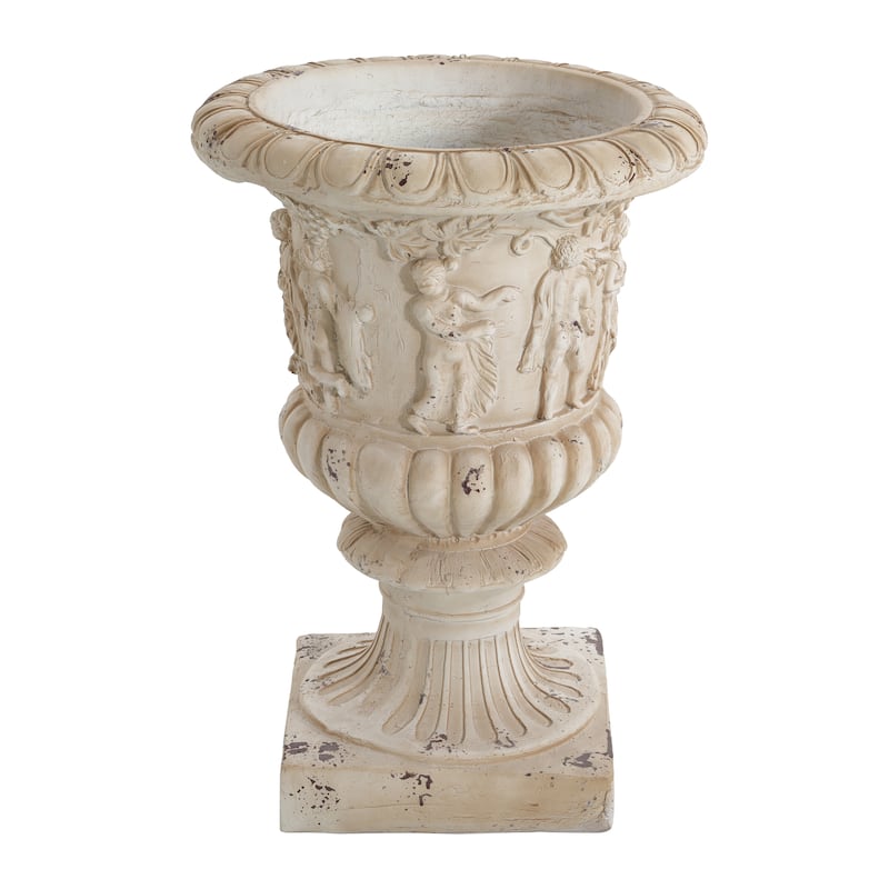 Christopher Knight Home - Eldric MGO Garden Urn with Drainage Hole