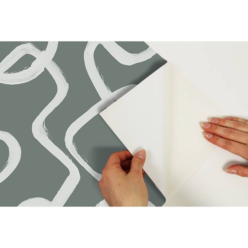 NuWallpaper Grey Niko Peel & Stick Wallpaper - 216in x 20.5in x 0.025in