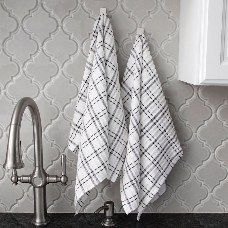 RITZ Royale Check Cotton Kitchen Towels (Set of 2)