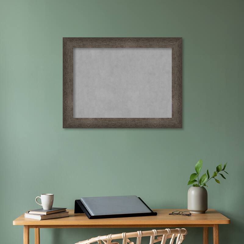 Amanti Art Dappled Light Bronze Framed Magnetic Board