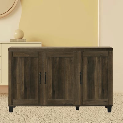 Freestanding Shoe Rack Cabinet with 3 Doors and 6 Adjustable Shelves, Ideal for Foyer, Hallway, and Entryway Organization