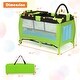preview thumbnail 3 of 10, Green Baby Crib Playpen Playard Pack Travel Infant Bassinet Bed