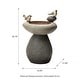 preview thumbnail 6 of 44, Glitzhome 24-inch Outdoor 2-tier Faux Pebbles Polyresin Birdbath Fountain with Pump