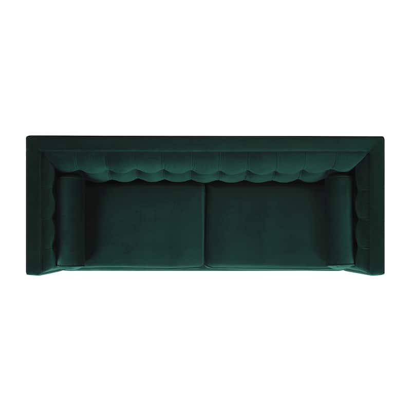 Jack 84" Modern Upholstered Tufted Tuxedo Sofa