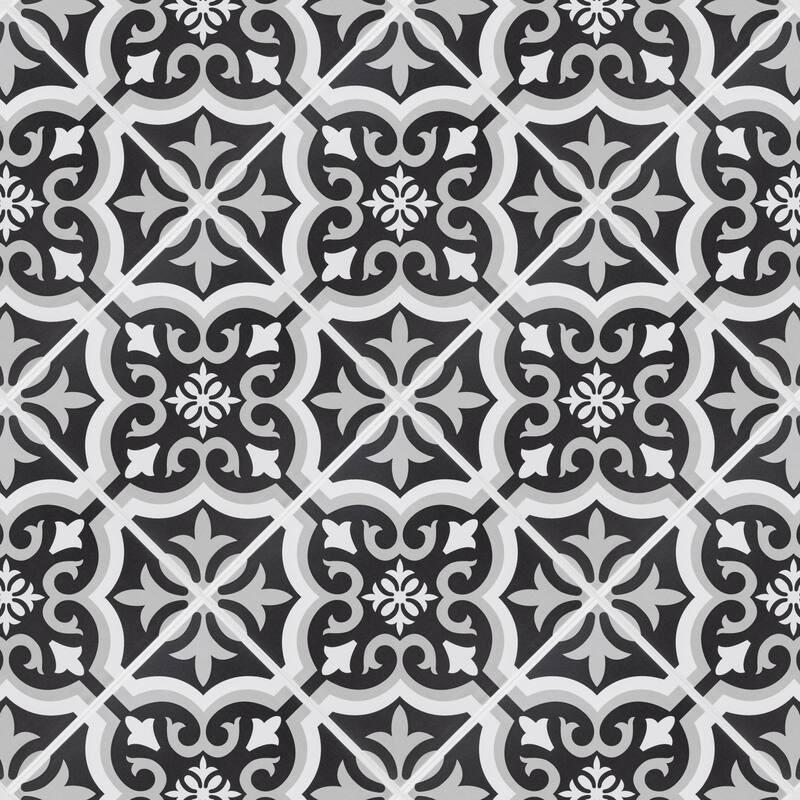 SomerTile Braga Classic II Encaustic 7.75" x 7.75" Ceramic Floor and Wall Tile