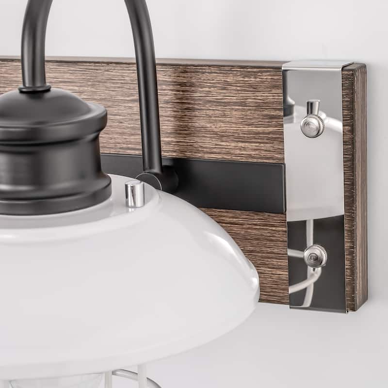 3-Light Brushed Nickel Cylinder Modern Bathroom Vanity Light with Clear Glass Shade,Wall Lamp for Mirror Kitchen Bedroom